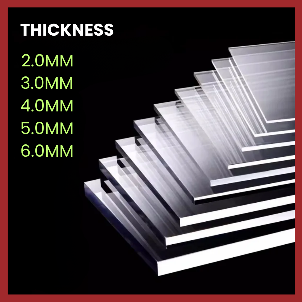 [Casting] Clear Acrylic Sheet 400x600mm/600x900mm -Normal Cut