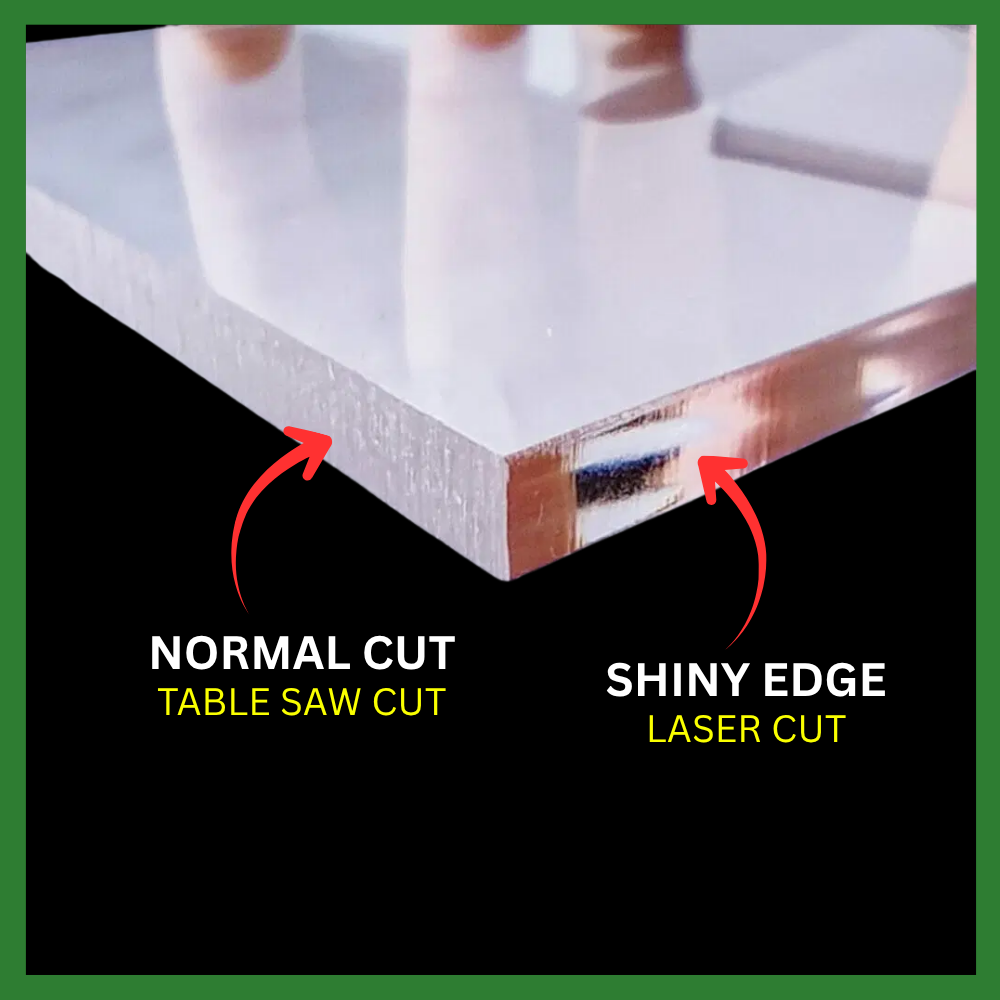 [Extrusion] Clear Acrylic Sheet A4/A3 Size -Normal Cut