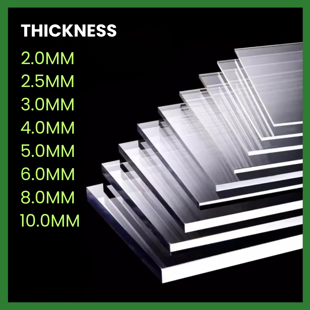 Mix & Match Acrylic Sheet Package Minimum 10pcs 4'x6'/4'x8'