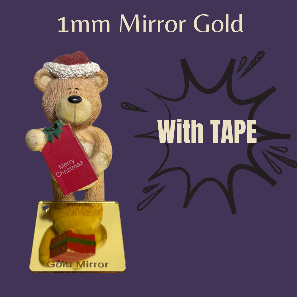 Mirror Acrylic Sheet Normal Cut to Size Set A4/A3/400x600mm/600x900mm